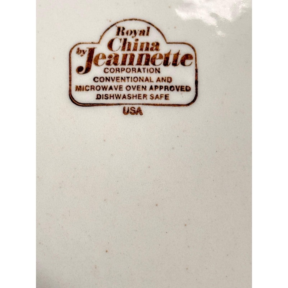 Vintage Royal China Jeannette Strawberry Pie Recipe Stoneware Baking Dish USA - Picture 9 of 9